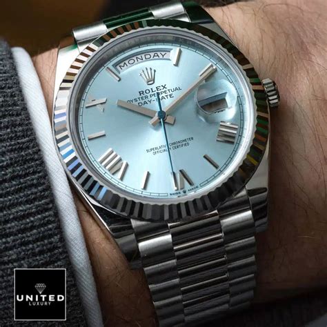 rolex day-date president blue replica|rolex day date lookalikes.